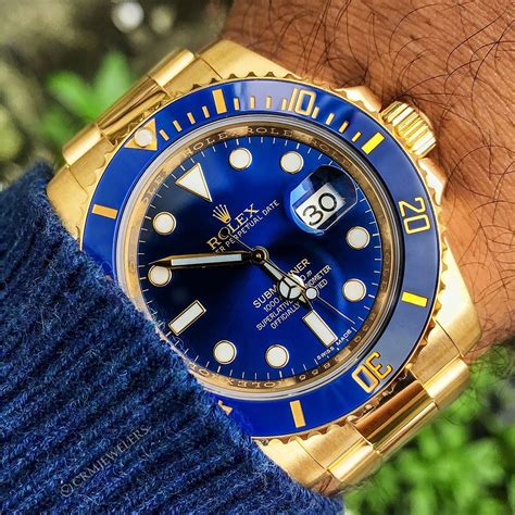 gold blue face rolex